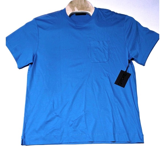 G/FORE | Shirts | Gfore Racer Blue Cotton Crew Neck Short Sleeve Golf ...
